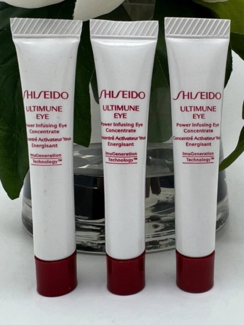 New SHISEIDO Ultimune Eye Power Infusing Eye Concentrate 3x 5ml=15ml Full Size
